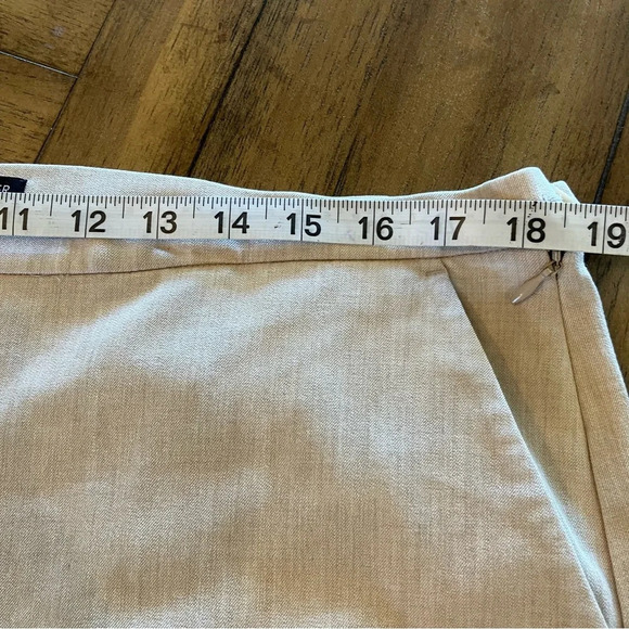 COPY - Eileen Fisher Flat Front Side Zip Ankle Pants,16,Wheat,Stretch Minimalis… - Picture 9 of 10